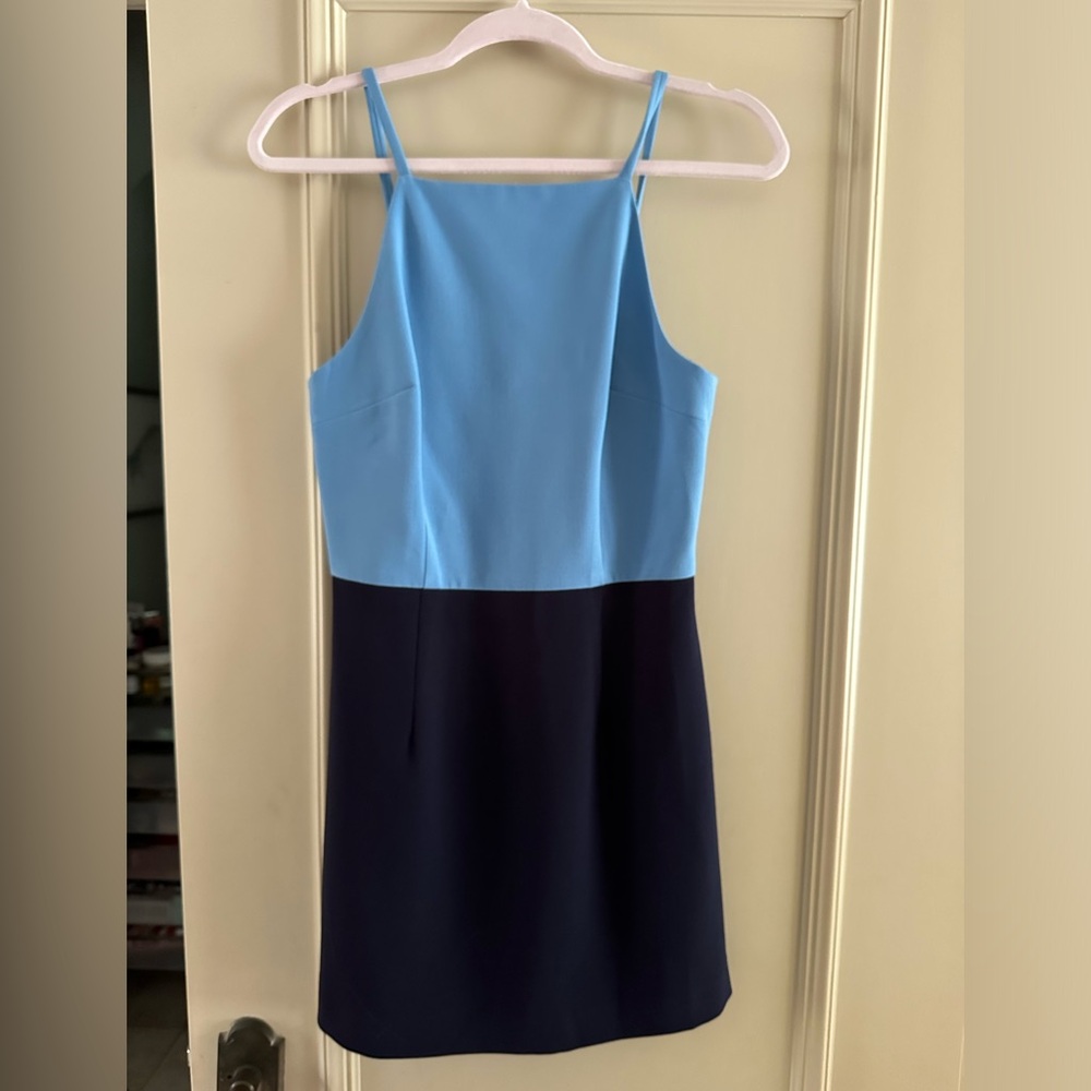 French Connection Two-Toned Blue Dress
